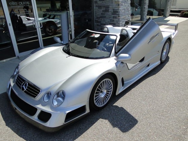 Mercedes-Benz-CLK-GTR-Front-and-Side-View